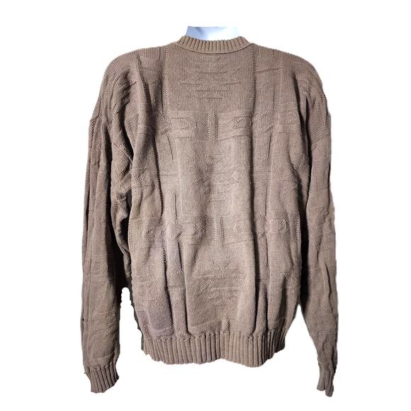 Orvis Aztec Crew Neck Cable Knit Sweater XXL - Picture 2 of 7